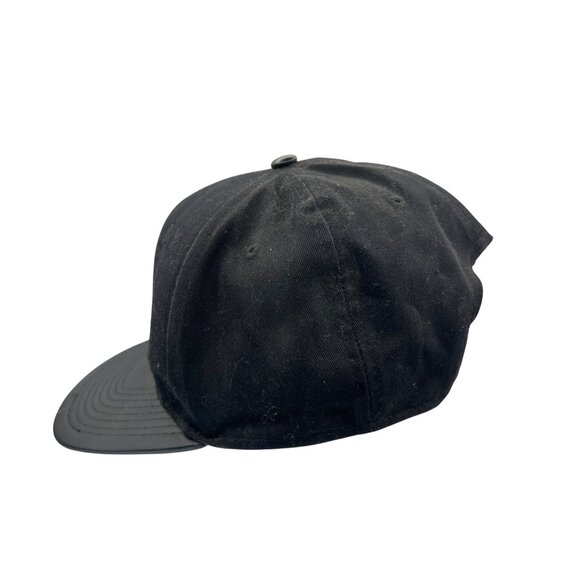 Yea.Nice Black Snapback Hat With Gold Triangle Logo C121 - Picture 4 of 11